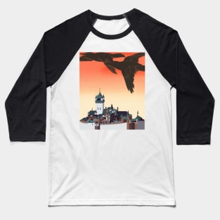 Crows above the town Baseball T-Shirt